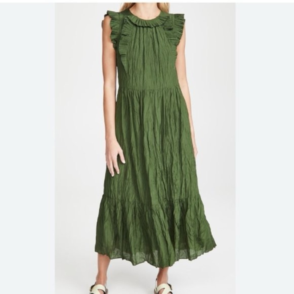 Sea Tessa Green Midi Dress